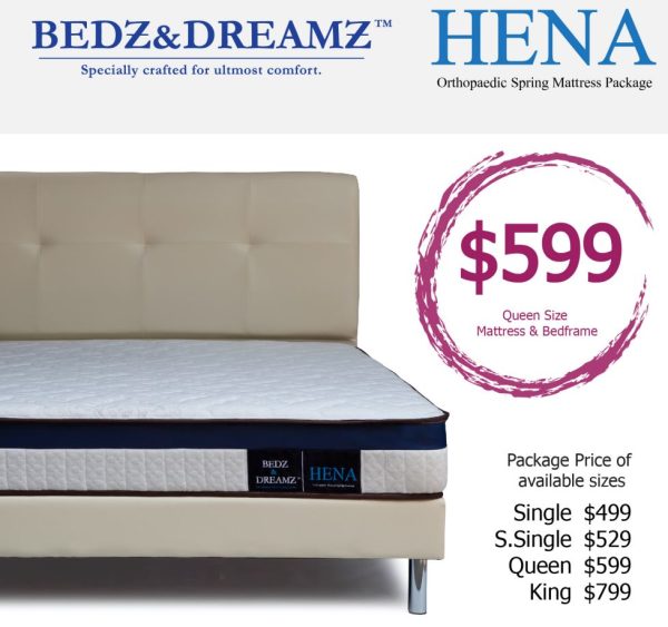 Bedz & Dreamz Hena Mattress + Bedframe Bundle